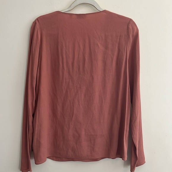 Wilfred Free Aritizia Lace Front Top Dusty Rose Clay Color S - Picture 5 of 6